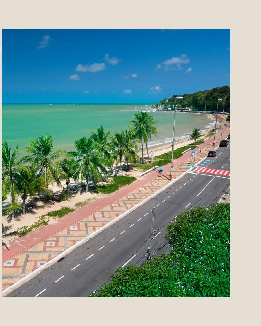 Orla da praia de Cabo Branco, em João Pessoa, próxima ao Vicenzo Residencial