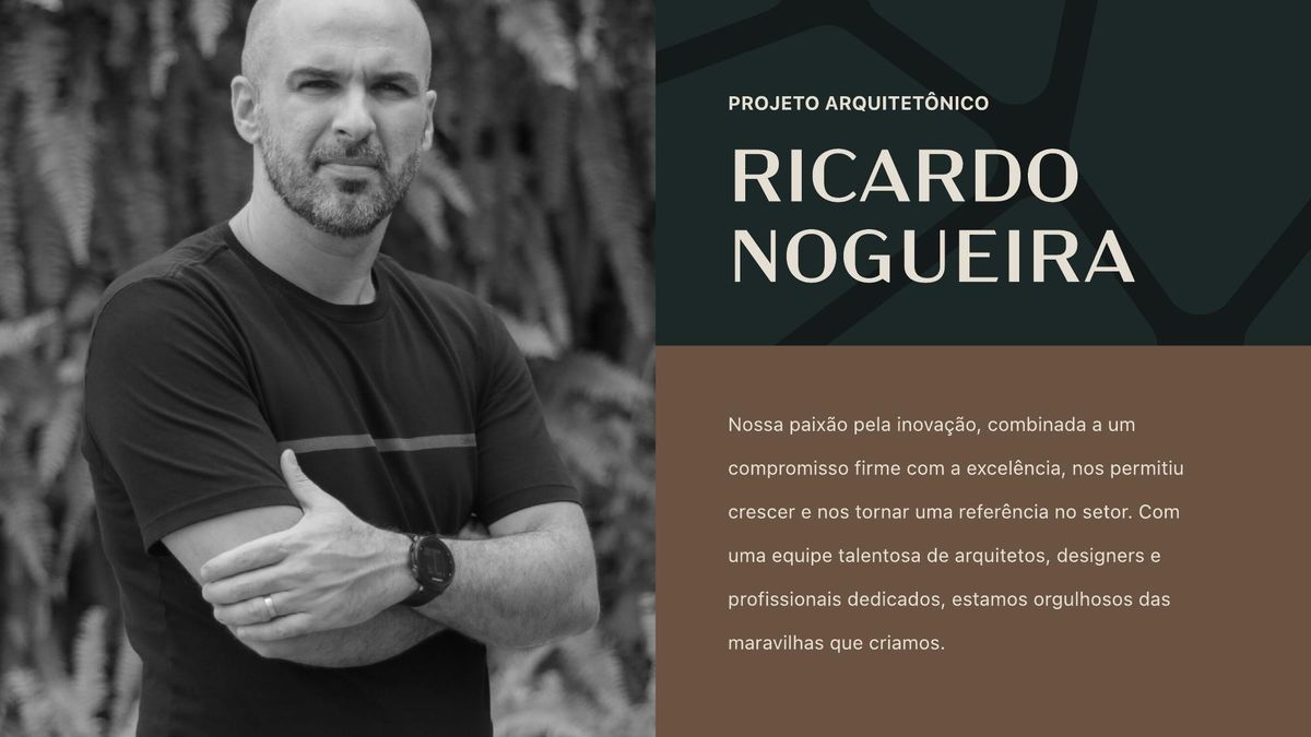 Ricardo Nogueira, arquiteto responsável pelo projeto do Vicenzo Residencial